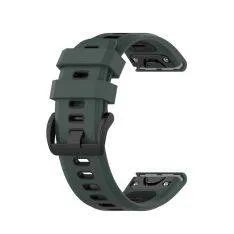 Garmin Fenix ​​6X Sapphire GPS / Fenix ​​5X Sapphire - Silikone urrem 26 mm - Grøn/sort