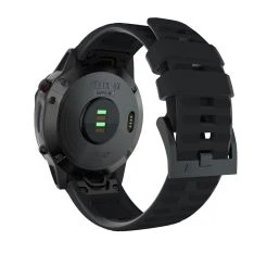 Garmin Fenix 7X/6X GPS/ 6X Pro - Urrem i silikone 26mm - Sort
