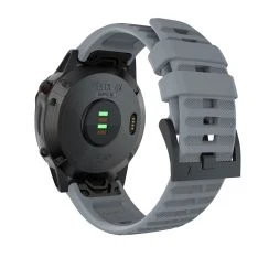 Garmin Fenix 7X/6X GPS/ 6X Pro - Urrem i silikone 26mm - Grå