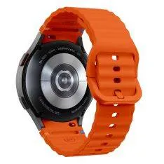 Samsung Galaxy Watch7 /6 /5 / 4 / FE -  44/40mm - Silikone rem - til håndled 139mm-210mm - Orange