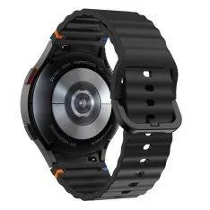 Samsung Galaxy Watch7 /6 /5 / 4 / FE -  44/40mm - Silikone rem - til håndled 139mm-210mm - Sort