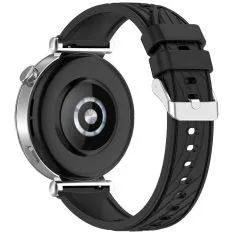 Samsung Galaxy Watch7 /6 /5 / 4 / FE -  44/40mm - Silikone rem 20mm - til håndled 139mm-220mm - Sort