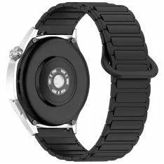 Samsung Galaxy Watch7 /6 /5 / FE -  44/40mm - Magnetisk silikone rem -  - til håndled 139mm-220mm - Sort