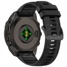 Garmin Fenix 8 / Fenix 7X / Fenix 6X - Urrem i silikone 26mm - Sort