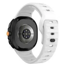 Samsung Galaxy Watch8 /  Watch8 Classic - Wave silikone rem - Hvid