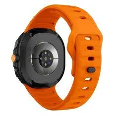 Samsung Galaxy Watch8 /  Watch8 Classic - Wave silikone rem - Orange