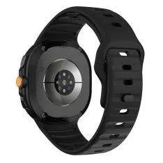 Samsung Galaxy Watch8 /  Watch8 Classic - Wave silikone rem - Sort