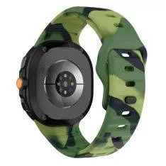 Samsung Galaxy Watch8 /  Watch8 Classic - Wave silikone rem - Militærgrøn
