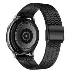 Samsung Galaxy Watch7 /6 /5 / FE -  44/40mm - Urrem i rustfrit stål - til håndled 130mm-210mm - Sort
