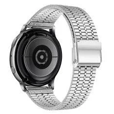 Samsung Galaxy Watch7 /6 /5 / FE -  44/40mm - Urrem i rustfrit stål - til håndled 130mm-210mm - Sølv