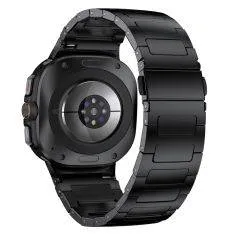 Samsung Galaxy Watch8 44/40 / 8 Classic 46mm - Urrem i rustfrit stål - til håndled 140mm-215mm - Sort