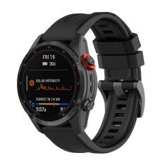 Garmin Fenix 7S / 6S Pro / 5S Plus - Silikone urrem 20mm - Sort