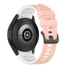 Samsung Galaxy Watch 5 40mm / 44mm / Watch 5 Pro 45mm - Silikone rem - Pink/Hvid