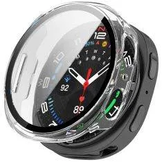 Samsung Galaxy Watch8 44mm - Shockproof cover med hærdet skærmbeskytter - Transparent
