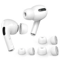 Ørepropper i silikone til AirPods Pro 2 / Pro - Bløde earbuds -  6 stk. - S/M/L - Hvid