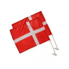Dannebrog til bilruder - 2 stk.