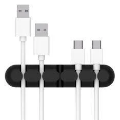 ORICO kabel organizer i silikone - Plads til 5 kabler - Sort
