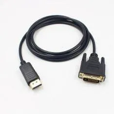 Displayport (DP) til DVI-D adapter med guldbelagte connectors - 1.8m - Tilslut laptop til TV