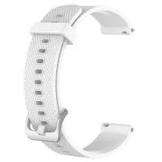 Moto 360 2nd 42mm / Ticwatch 2nd 42MM / Ticwatch E - Silikone urrem 20mm - Hvid