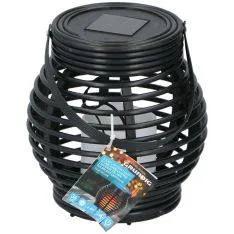 Grundig Solcelle Lanternelampe Ø15x16cm med flammeeffekt