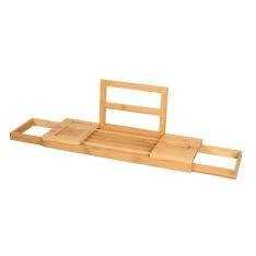 Udtrækkelig Bambus Badekarshylde 50-92 cm