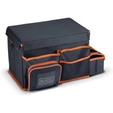 Black & Decker Organizer til bilen - Med bærerem - Kopholdere - Grå/Orange