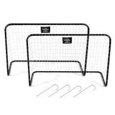 UMBRO fodboldmål  med net 78x56x45cm - Sæt med 2 stk.