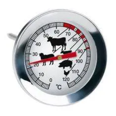 Alpina kødtermometer Ø5.3cm / 0-120 grader - Rustfrit stål
