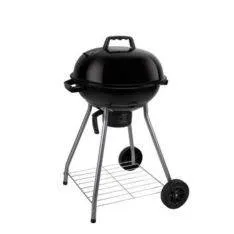 Alpina BBQ kuglegrill med låg og hjul Ø46x83cm - Sort