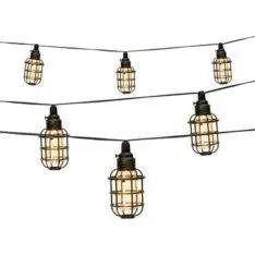 Grundig solcelle lyskæde m/10 LED-Lys - Varm hvid - 3,8 meter