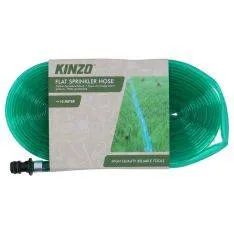 Kinzo flad sprinklerslange 10 meter - Effektiv vanding til haven