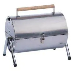 Alpina BBQ transportal Bordgrill i rustfrit stål 42x29.5x37cm - Sølv