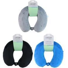 Dunlop rejse nakkepude med memoryskum 34x29 cm