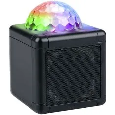 Bluetooth højttaler med LED diskokugle festlys