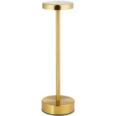Grundig trådløs LED bordlampe H: 29,5cm - Genopladelig - Guld
