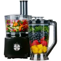 Alpina 2-i-1 Foodprocessor med blender 750W / 2L - Sort