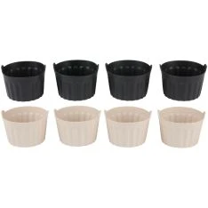 Alpina silikoneforme til Airfryer 8x8x5.5cm - 4 stk. - Ass. Farve