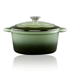 Alpina emaljeret støbejernsgryde ø24cm / 3.8L - Grøn