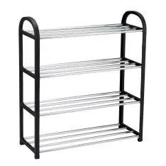 Alpina skoreol med 4 hylder 50x18.5x57cm - Sort