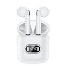 Northfjords J15 - TWS ENC Earbuds med opladerbox - Touch funktion - Hvid