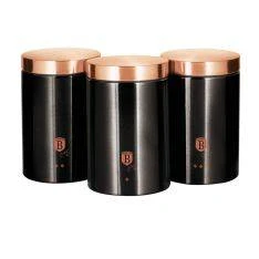 Berlinger Haus - Køkkenbeholdere sæt med 3 stk. - Black Rose Edition