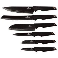 Berlinger Haus - Knivsæt i 6 dele - Rustfrit stål & non-Slip - Black Rose Edition