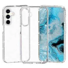 Samsung Galaxy A57 5G - Shine glitter gummi cover - Transparent