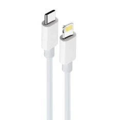 USB-C / Lightning kabel - 3A/20W - FAST CHARGE -  Hvid - 1 m