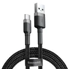 BASEUS Cafule USB-C USB oplader kabel 2A - 2M - Grå/Sort