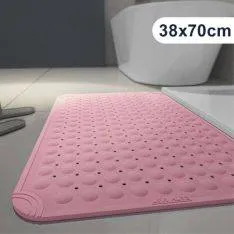 Skridsikker Square TPE Badeværelsesmåtte 70 x 38 cm - Pink