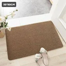 Dørmåtte 80 x 50 cm - Blød og behagelig - Non-Slip - Brun