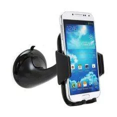 Universal mobilholder til bilen m/sugekob - Sort