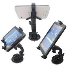 Universal ipad/tablet holder til bilen m/sugekob 7-12" - Sort