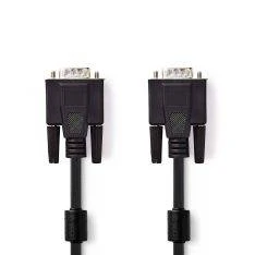 VGA (han) til VGA (han) kabel - Høj opløsning - 2m - Sort